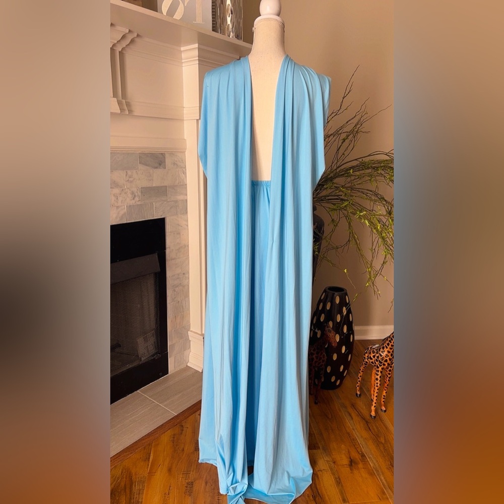 Light Blue Multiway Wrap Maxi Dress - Picture 3 of 5